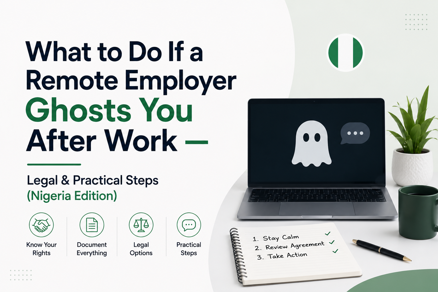 What to Do If a Remote Employer Ghosts You After Work — Legal & Practical Steps (Nigeria Edition)