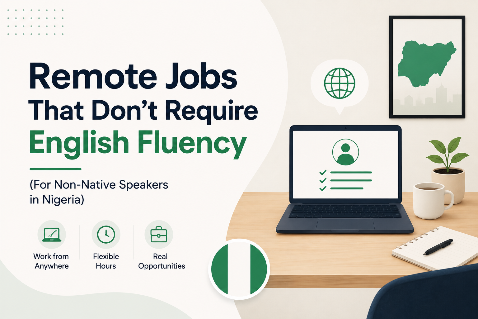 Remote Jobs That Don’t Require English Fluency (For Non-Native Speakers in Nigeria)