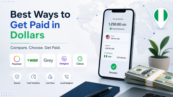 How to Receive Dollar Payments in Nigeria: Payoneer, Wise, Grey, Geegpay, Cleva — Full 2026 Comparison